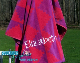 Personalized Beach towel EXTRA LARGE - Unique Wedding Gift - Monogrammed Beach Towel - Embroidered Beach Towel - Bridesmaid Gift