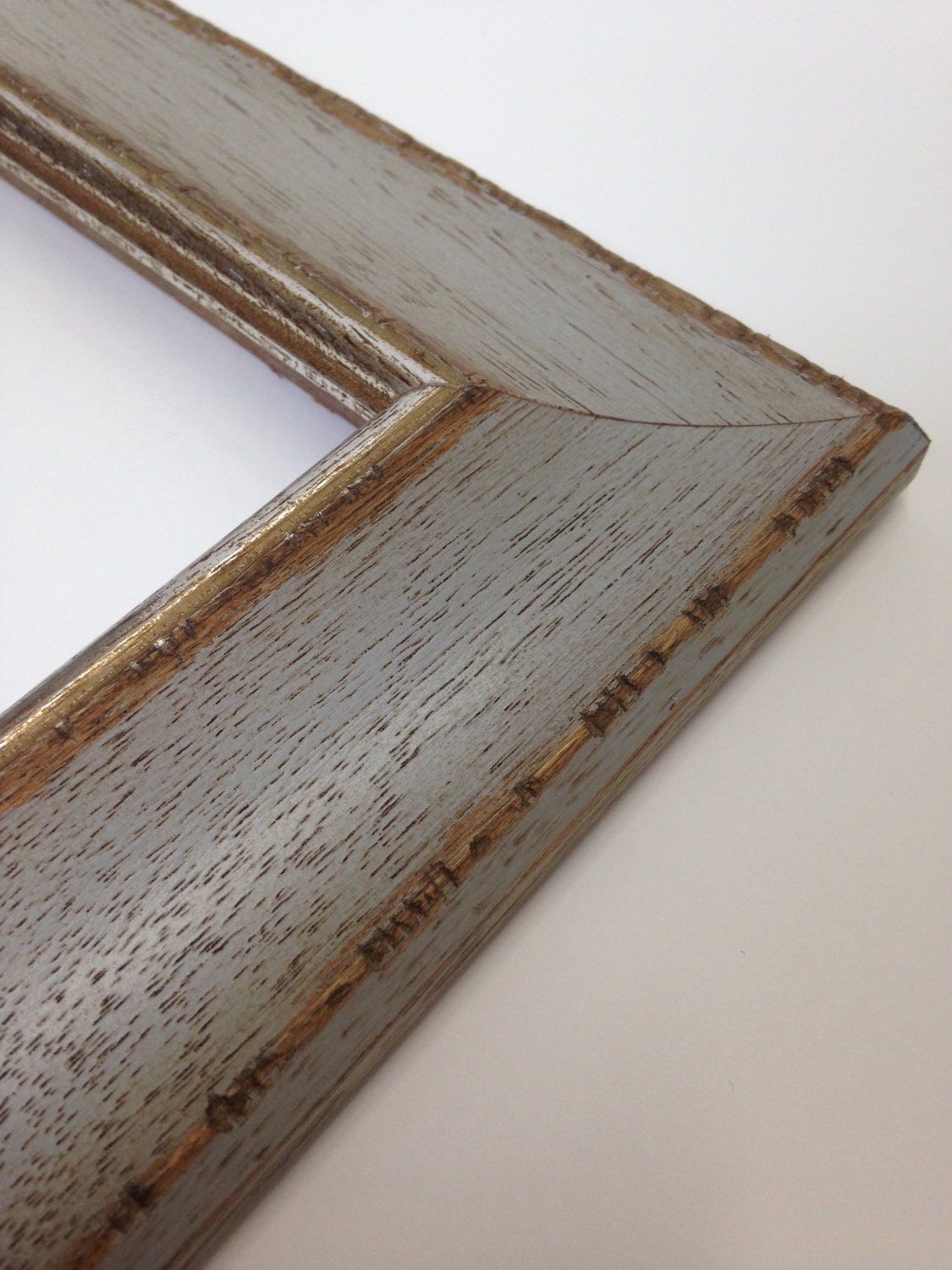 GRAY Rustic Distressed Wood Picture Frame All Wood W Silver   Il Fullxfull.862650770 E5mn 