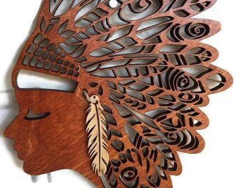 cut laser decor wood tree raw