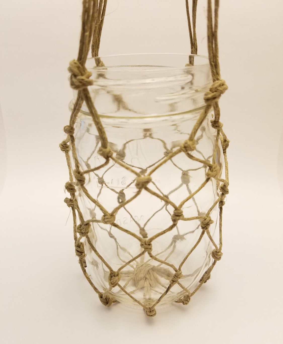 Hanging Mason Jar Lantern Wedding Beach Outside Vase Net