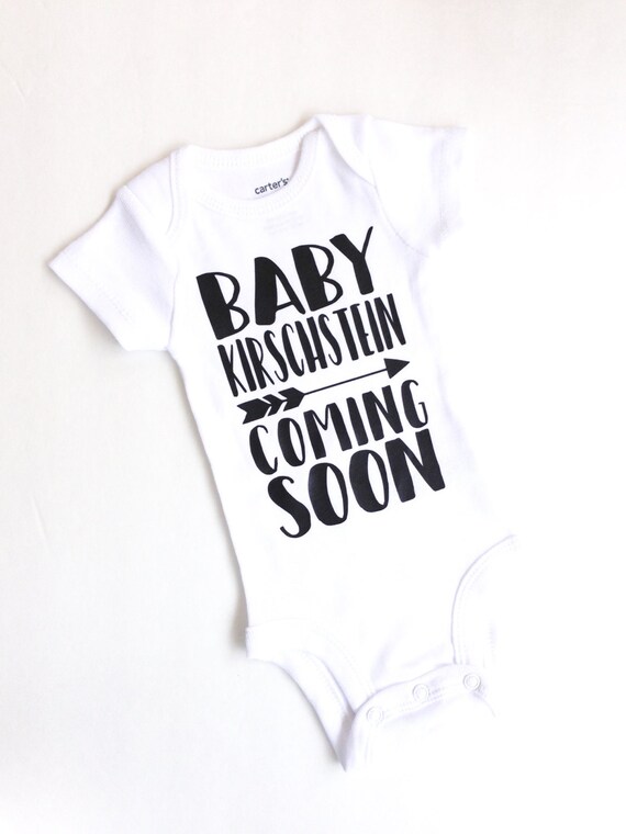 Download Items similar to Pregnancy Announcement Onesie ...