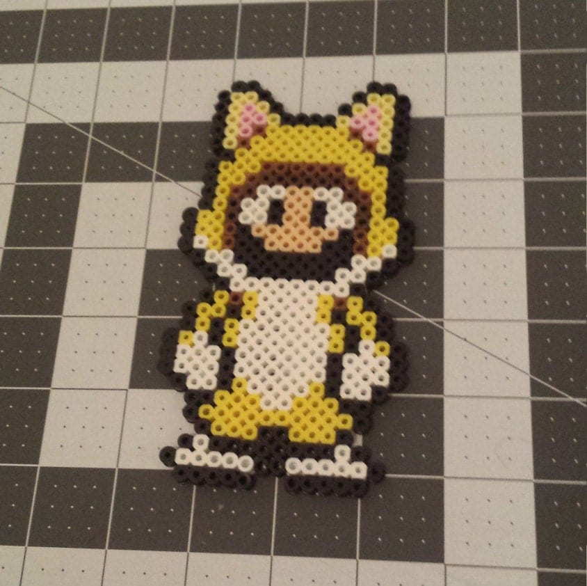 Custom Super Mario Bros Super Mario 3D World Cat Suit Perler