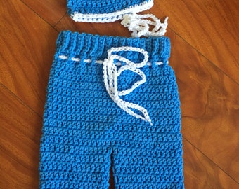 Crochet Baby Police Officer Costume Blue or Pink by RegalCrochet