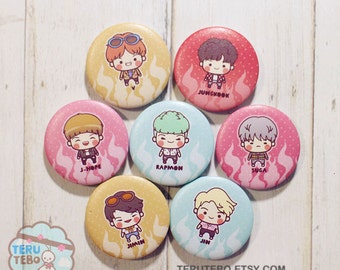 BTS kpop - Fire / Bangtan Boys /BTS pins buttons badges