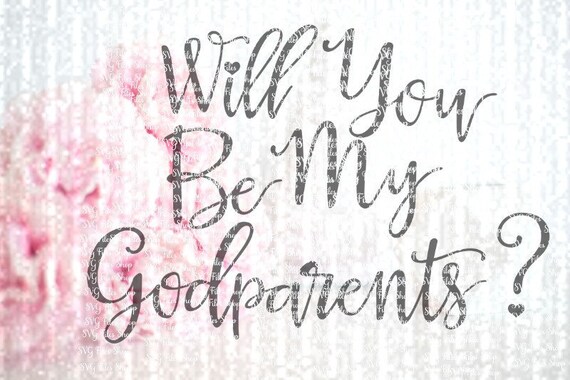 Download Will You Be My Godparents svg Baby svg SVG Pdf DXF EPS