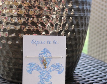Kappa Kappa Gamma Key Wish Bracelet~ KKG~ Kappa Kappa Gamma Sorority~ College Life~ Go Greek~ Big Sis Lil Sis Reveal~ Rush Week~ Party Favor