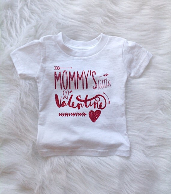 Items similar to mommy's little valentine tee/ valentine onesie/ baby ...