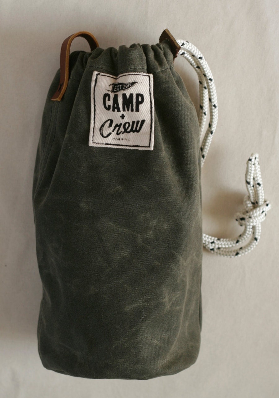 Ditty Bag Rustic Bag Waxed Canvas Bag Duffle Bag Handmade