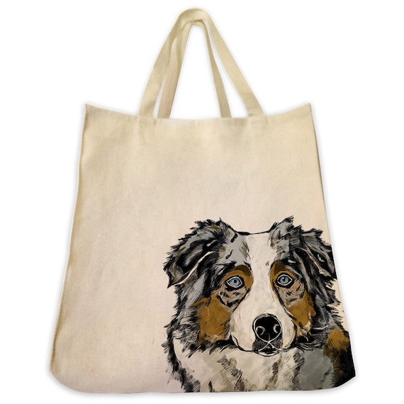 anvas Tote Bag Pet Tote Bag Australian Sheperd Gifts for