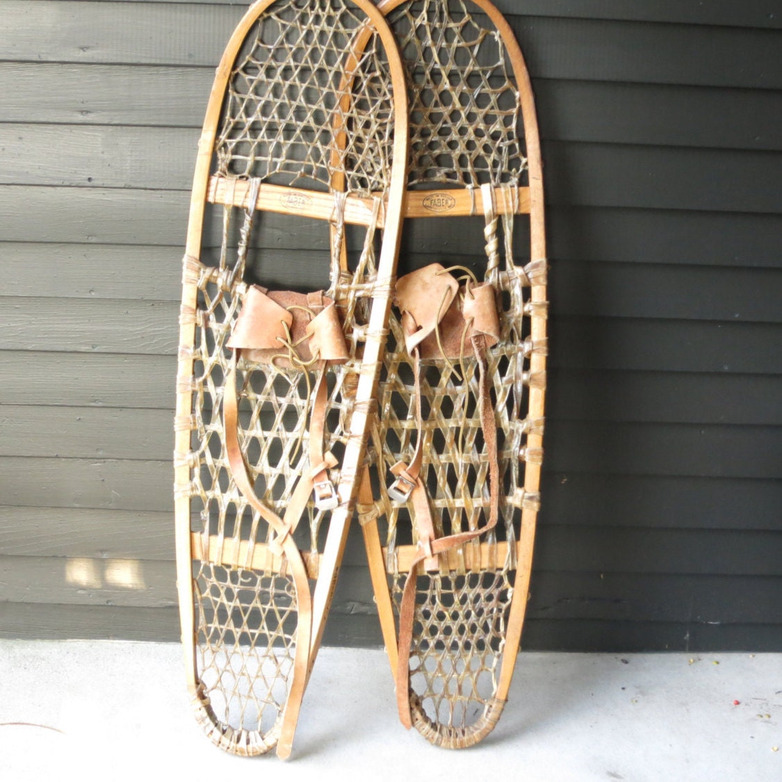 Vintage Canadian Snowshoes Faber Snowshoes Winter Holidays