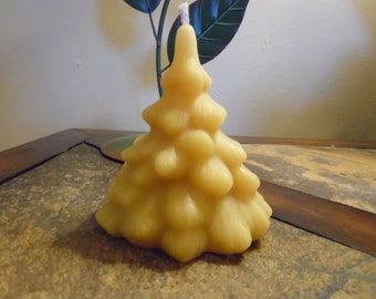 Handmade 100% Pure beeswax Christmas Tree candle