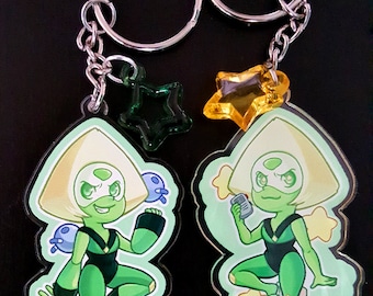 Peridot Steven Universe 2" Keychain (DOUBLE-SIDED!)