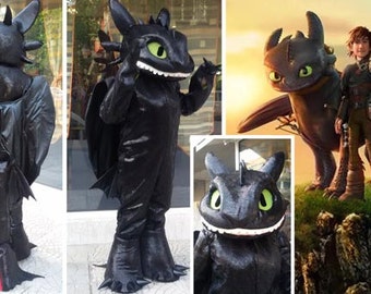 Toothless dragon costume/Dragon Toothless mascot/Toothless cosplay costume/High quality mascot/Custom made mascot