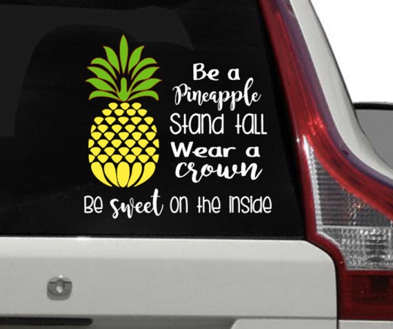 be-a-pineapple-car-decal-by-ineffabledesign-on-etsy