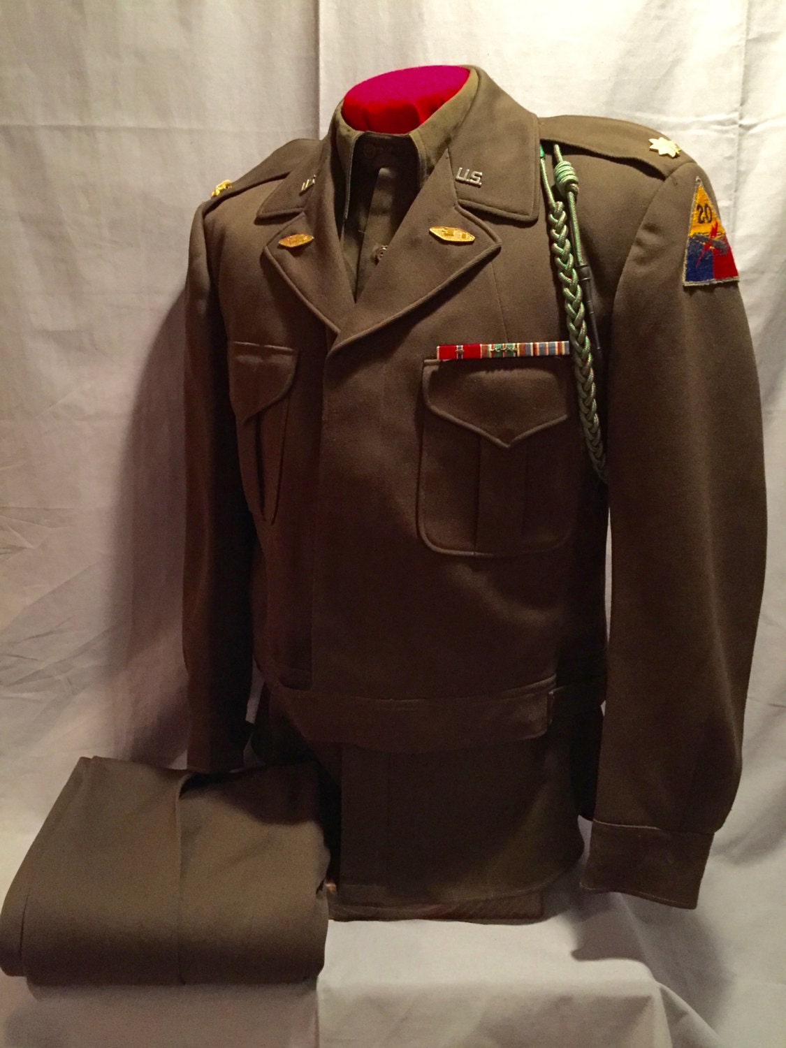 WW2 U.S Army 20th Armored Division Private Purchase Officer