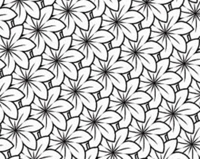 Flowers Pattern Coloring Print, Colouring Print, Floral Coloring