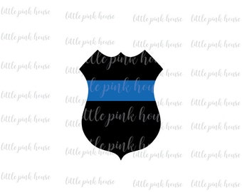 Police Badge SVG, Blue Lives Matter, Thin Blue Line, Police Badge, SVG, Police Officer, Digital Cut File, Instant Download, Cut File Design