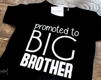 Promoted to Big Brother Iron On Transfer, DIY, Big Brother Shirt, Pregnancy Announcement, Big Brother Announcement Shirt, Big Brother Shirt