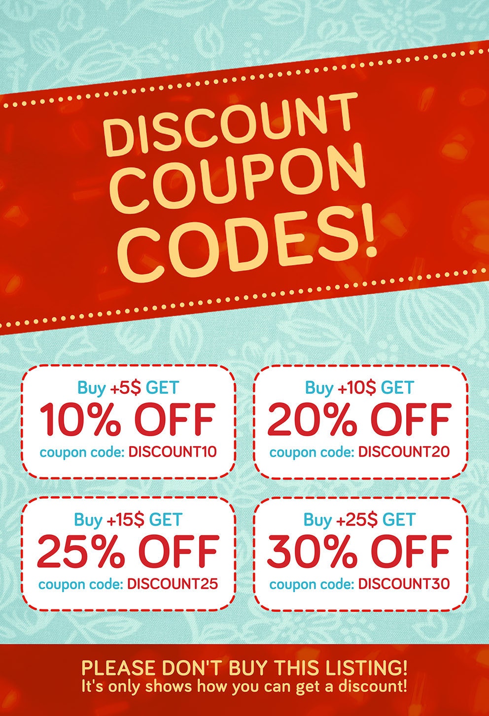 Discounted coupons