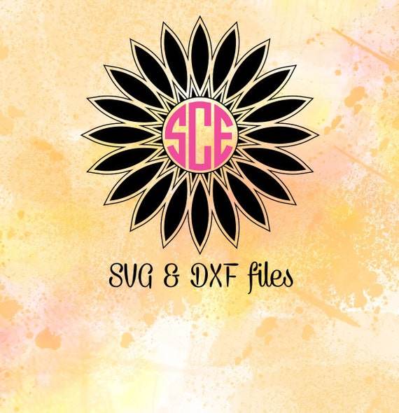Free Free 185 Vinyl Sunflower Monogram Svg SVG PNG EPS DXF File