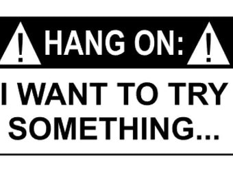 Calling All Jeep Owners - Hang On: I Want To Try Something... - Jeep Sticker, Jeep Decal, Free Shipping