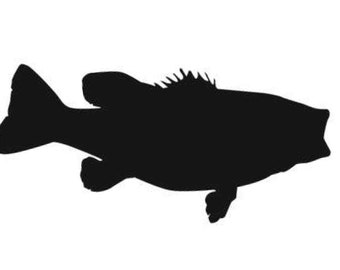 Largemouth Bass Stencil Made from 4 Ply Mat Board