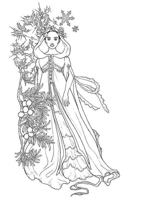 ice fairy coloring pages - photo #6