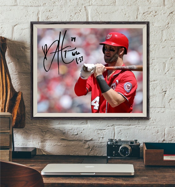 BRYCE HARPER Signed Baseball Photo Autograph by SignedHistory4U