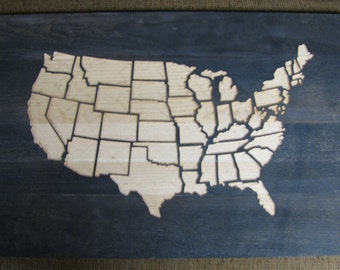 Us Map Wall Art us map | etsy Us Map Wall Art us map | etsy
