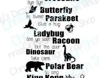 Bye bye Svg download / back to school svg / bye bye saying svg / Wall art template / sign template / vinyl crafts / sign print out