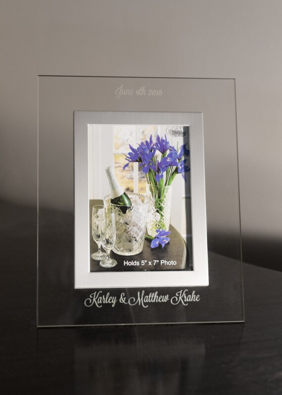 Personalized Engraved Picture Frame Holds 5 x 7
