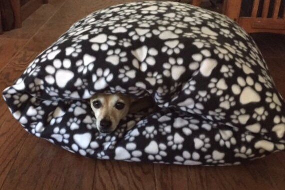 Dog bed/ pet bed/ washable dog bed/Burrow Bed by RatSacDogBeds
