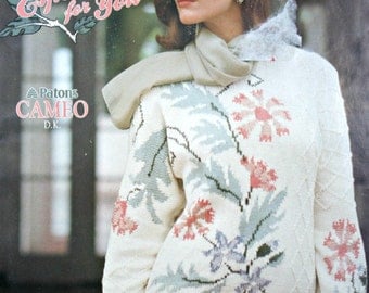Sweater Knitting Patterns Women Especially for You Beehive Patons 524 DK Weight Yarn Cardigan Vintage Paper Original NOT a PDF