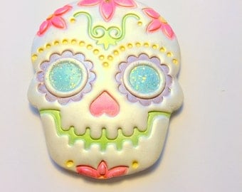 Sugar Skull Day of the Dead Ornament or Decoration