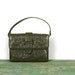 Tooled Leather Bag / Olive Green Purse / Tooled Leather Purse / Boho Purse