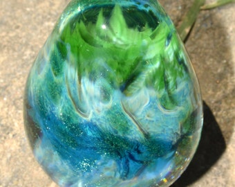 Phoenix Fire Egg Custom Made to Order Handblown by PetrichorArts