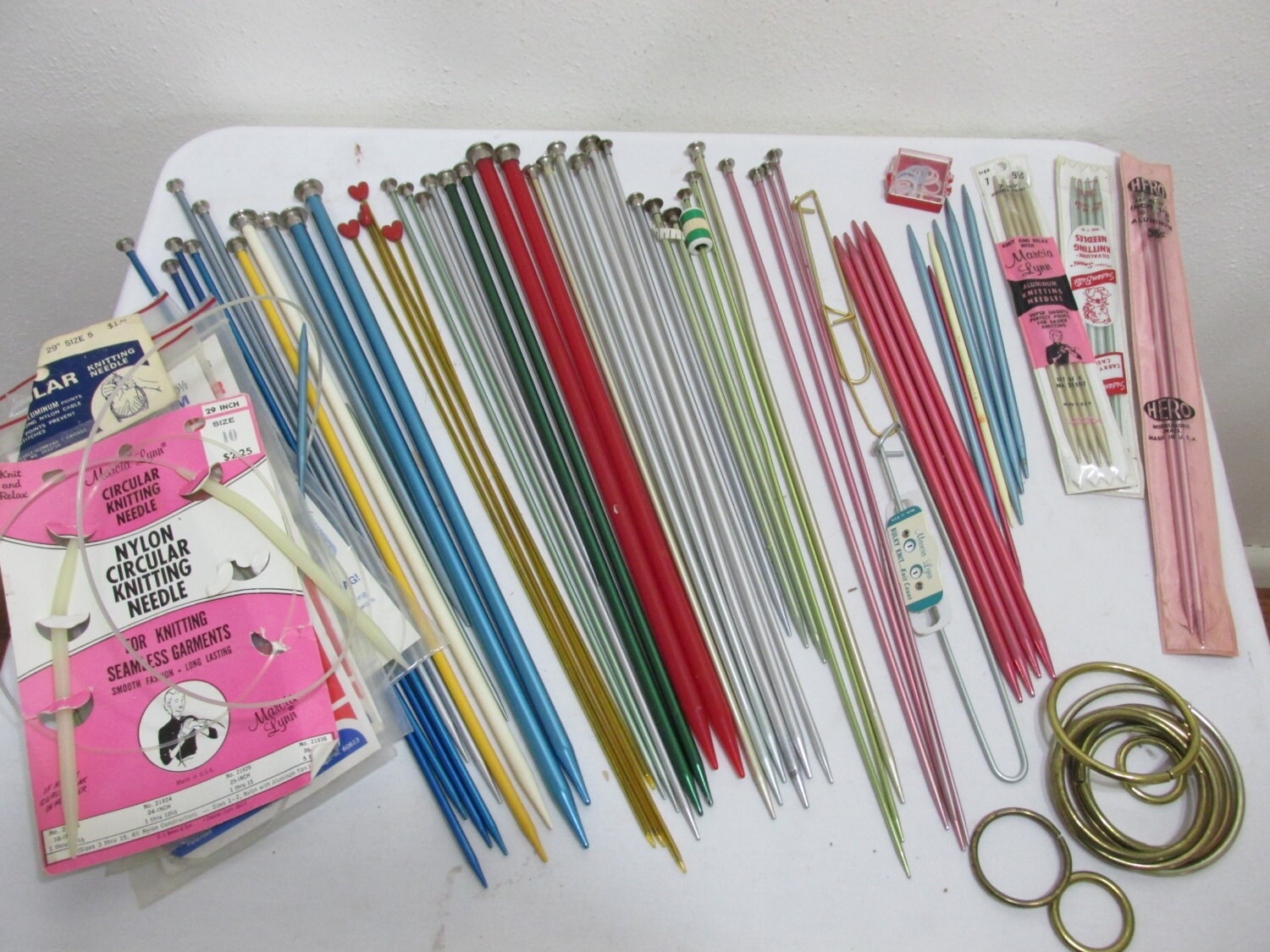 Knitting Needle Assortment All Size single and double point