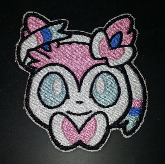 Items Similar To Sylveon Pokemon Shuffle Trozei Embroidered Canvas