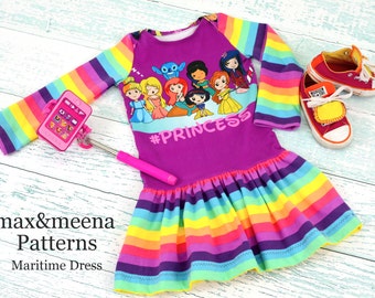 Maritime Dress SEWING PDF PATTERN