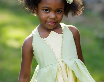 Time for Tiana- tiana princess and the frog inspired headband, clip or pin