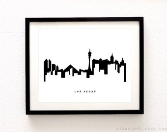 Las Vegas Wall Art las vegas art print | etsy Las Vegas Wall Art las vegas art print | etsy