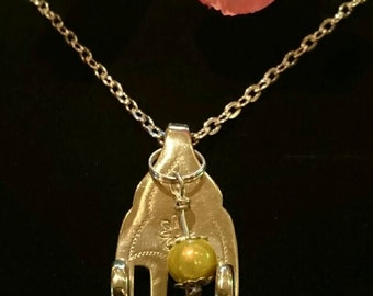 Recycled vintage fork to pendant