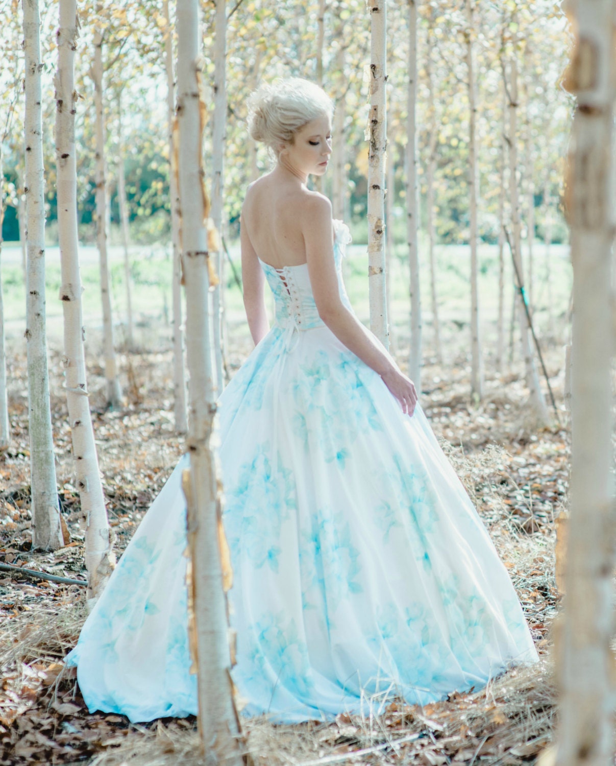 Watercolor Wedding Dress