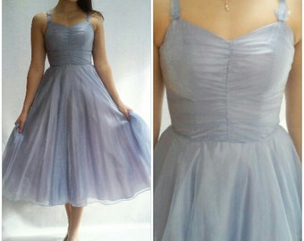 19441 Blue Tie Dye Shimmer Tulle Dress