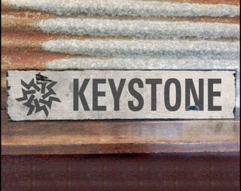 Keystone Ski Resort Sign, Handcrafted Rustic Wood Sign, Mountain Decor for Home and Cabin, 1106