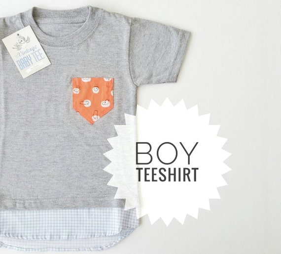 Boy Tee and Shirt Little Boy T-shirt with Shirt by Melimebaby