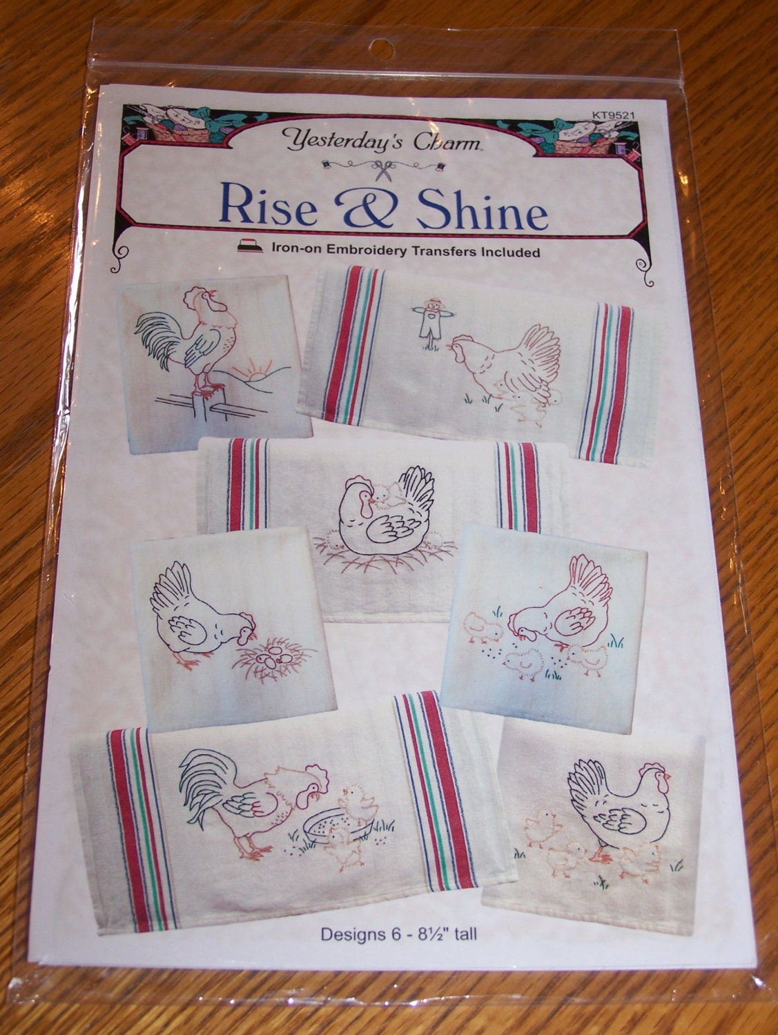 Pattern Embroidery Rise & Shine Iron On Transfers Busy