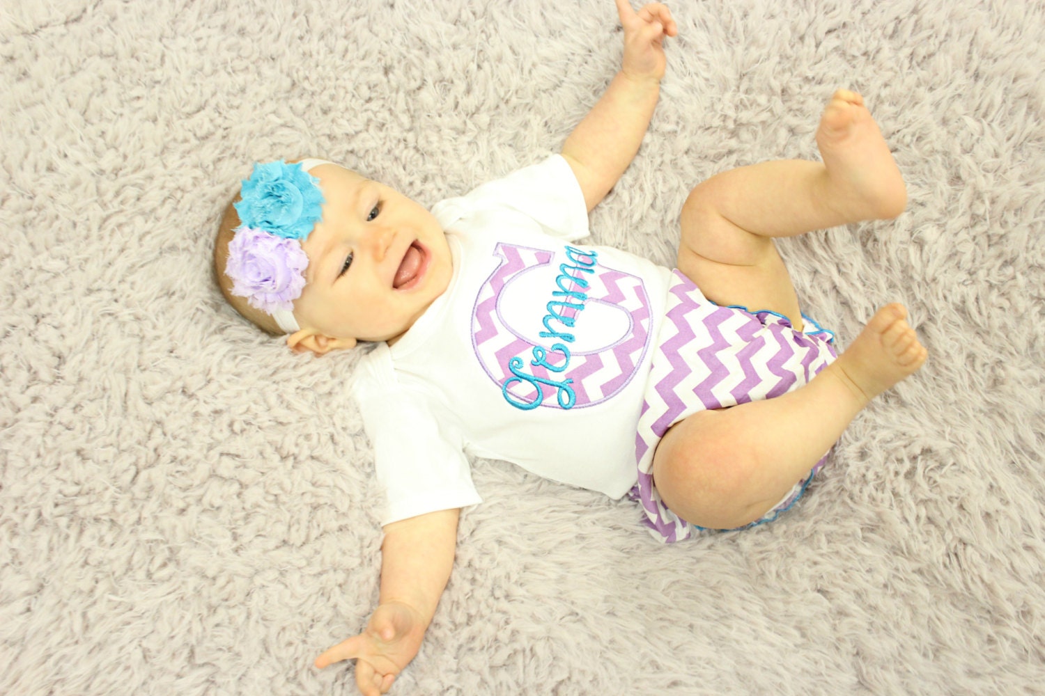 Baby Girl Clothes Personalized Girl Take Home Outfit Chevron