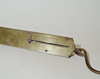 Salter's Improved Spring Balance Scale Large Weight Scale Vintage Brass Large Salters Scale