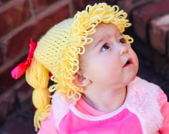 Cabbage Patch Costume Hat Wig